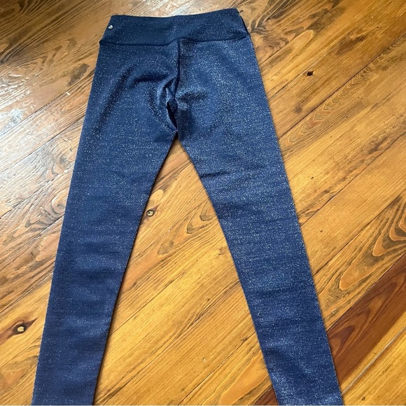 Zella Girl Navy Metallic Leggings size XL - Picture 5 of 11